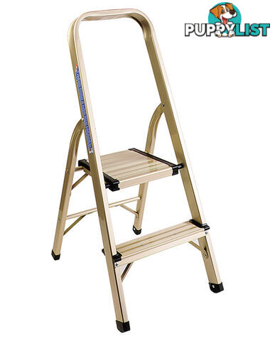 LADDER, 2 STEP, SLIMLINE ULTRALIGHT, H/DUTY, GREY LT550R