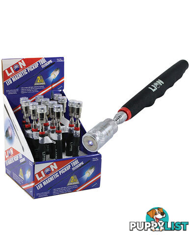 PICK UP TOOL W/ LIGHT, EXTENDS TO 80CM, 1.5KG 12 PC DISPLAY. LT045-P9