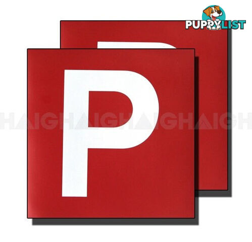 P PLATE WHT P ELECTROSTATIC RED VIC & WA EP4