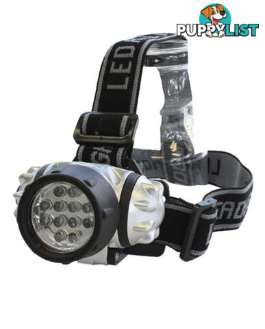 HEADLAMP, 12 LED, AVAILABLE IN 8PCE COUNTER DISPLAY LA114M12