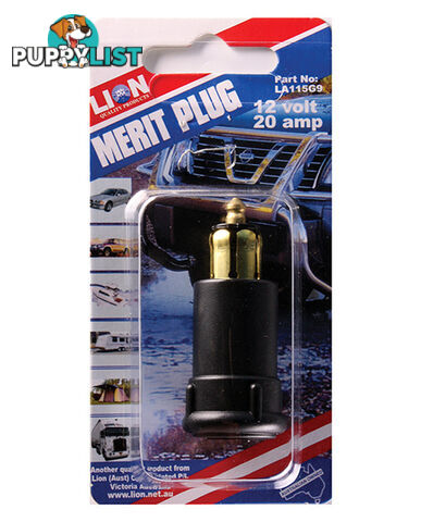 ACCESSORY PLUG, 12V, 20 AMP, SMALL MERIT PLUG LA115G9