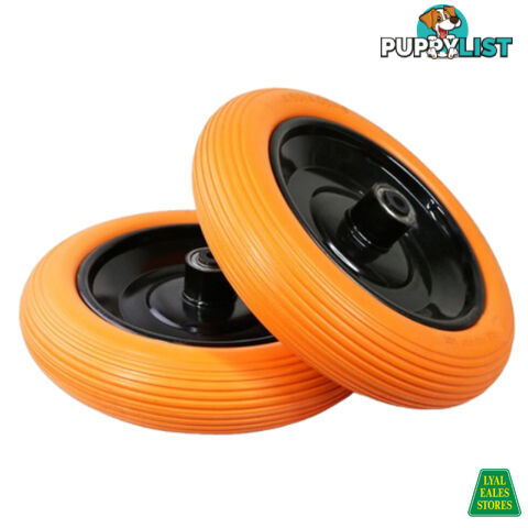 16" PU NO-FLAT OR/BL WHEEL WHL-489