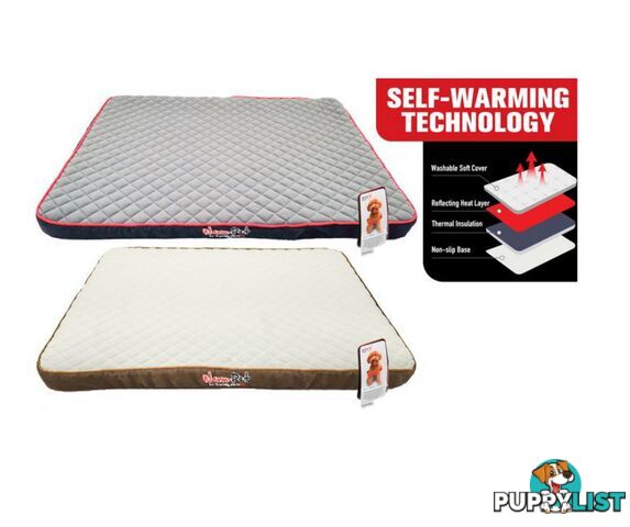 1PCE SELF WARMING PET FOAM BED 80X50X6CM