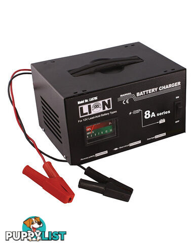 BATTERY CHARGER, 8 AMP MANUAL LA070C