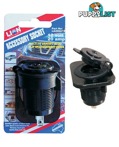 ACCESSORY SOCKET INTERIOR MOUNT, 12 VOLT, 20 AMP LA206A12