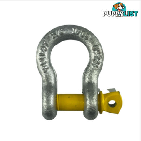 BOW SHACKLE RATED 11MM GALV (1.5T WLL) 86746