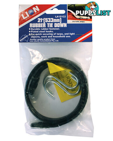 RUBBER TIE DOWN, 533MM (21") LA151C2