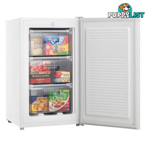 80LT UPRIGHT FREEZER WITH 3 PLASTIC DRAWERS