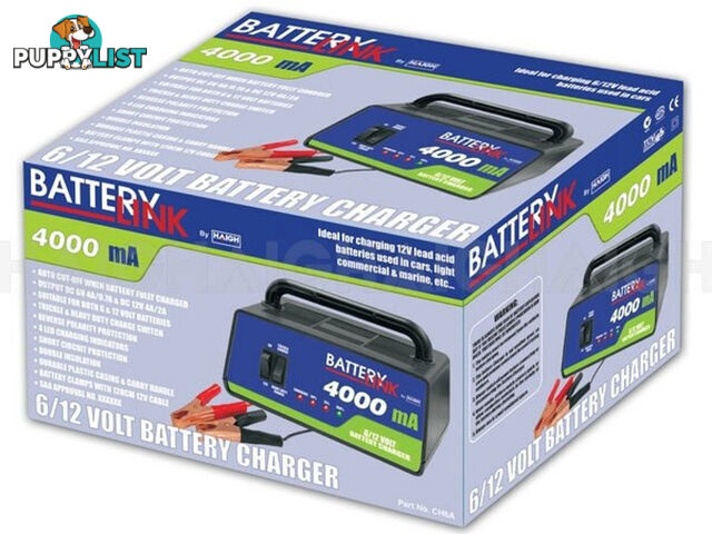 BATTERY CHARGER 6/12V 4000MA - AUTOMATIC CH6A