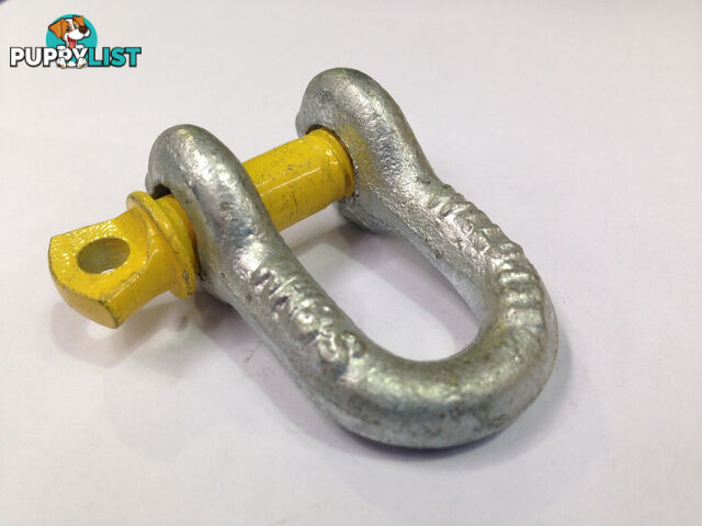 8MM RATED D SHACKLES RATED TO .75TON