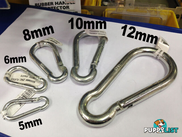 12MM ZINC PLATED SNAP HOOK