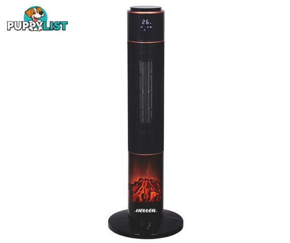 HELLER CERAMIC FAN HEATER WITH FLAME EFFECT 2000W