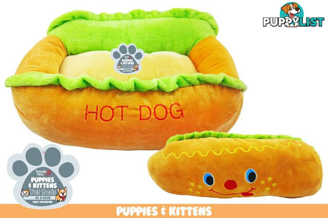 1PCE PET BED HOT DOG 60CM X 40CM X 18CM