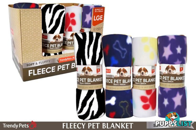 POLAR FLEECE PET BLANKET 70CM X 100CM