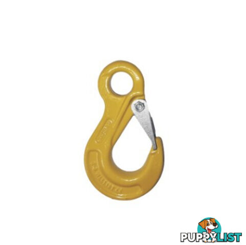 G80 EYE SLING HOOK WITH SAFETY CLIP 6MM 1.1T 89614