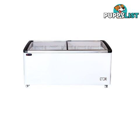 Crusader CWD518Y Curve Glass Sliding Lid Freezer Normal RRP $2503