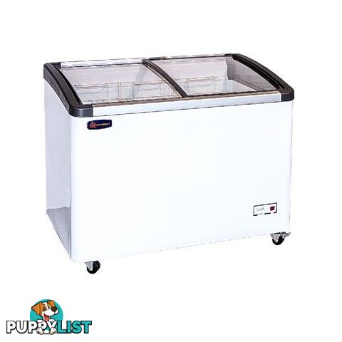 Crusader CWD458Y Curve Glass Sliding Lid Freezer Normally $2255