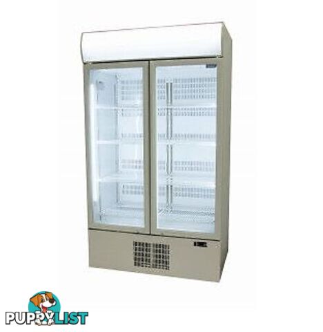 Williams Topaz Bottom Mount HTK2GDCB 2 Glass Door Fridge