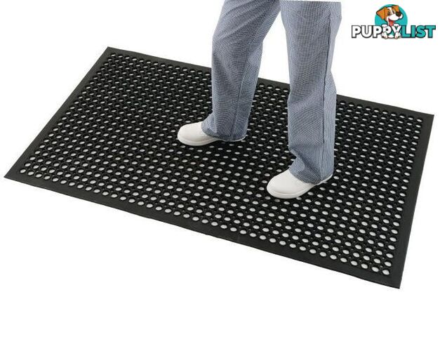 Jantex Rubber Black Anti-Fatigue Mat 1500mm x 900mm