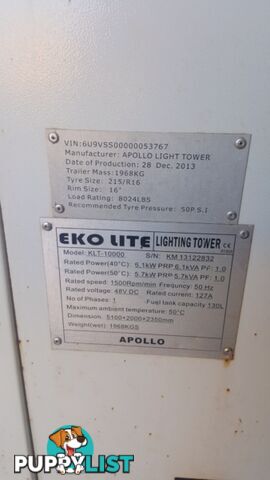 2013 , Apollo light Tower