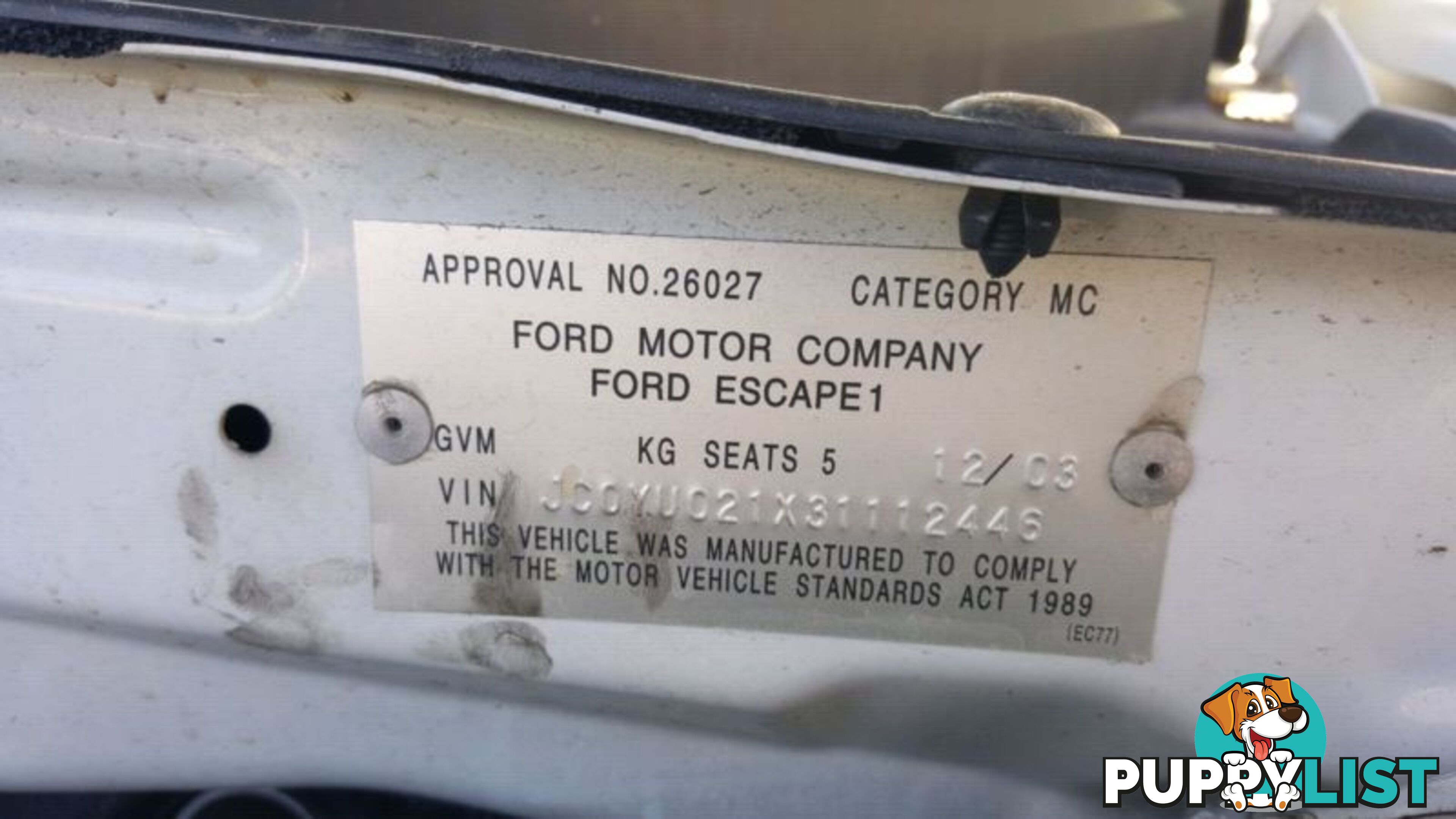 2003 , Ford Escape Wrecking Now