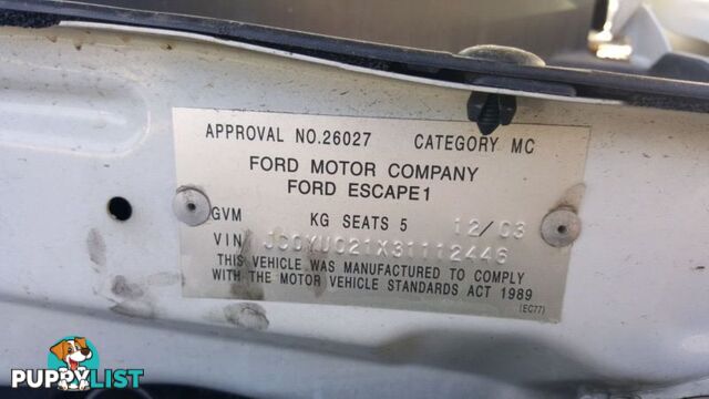 2003 , Ford Escape Wrecking Now