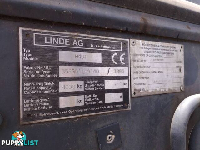 LINDE FORKLIFT 4 TON