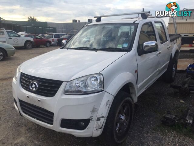 2013 GREAT WALL V200 (4x4) K2 DUAL CAB UTILITY