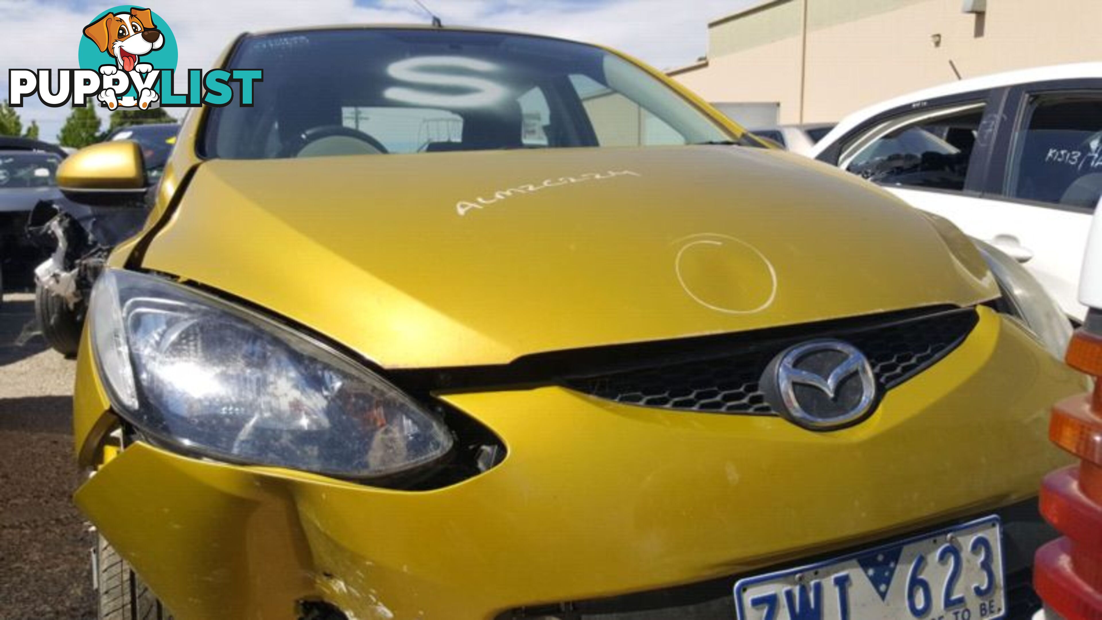 2007 Mazda 2 Golden colour Wrecking Now