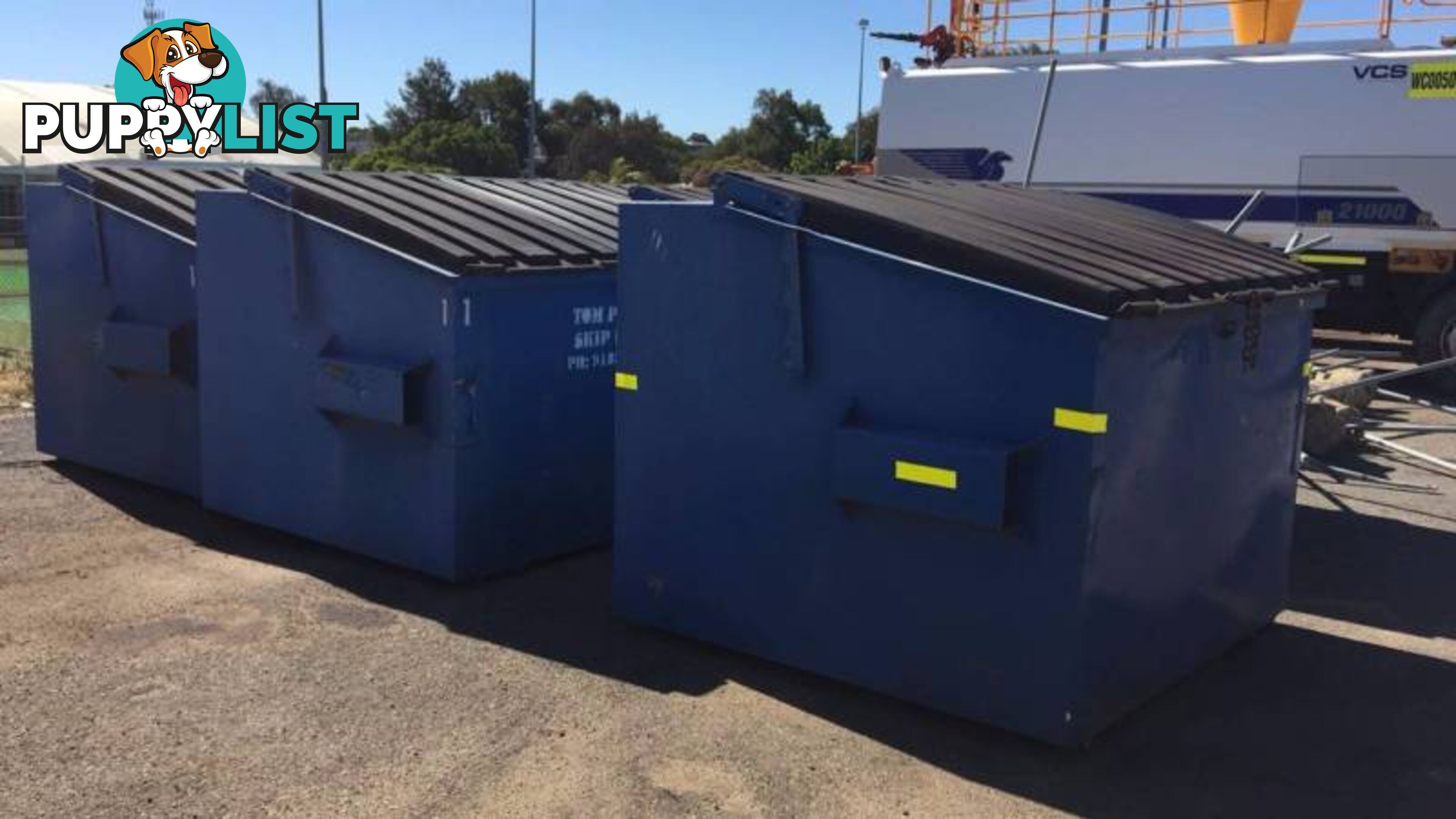 6 X ACT Industrial Blue Front Load Bins 4.5m^3 Sale Now ,Perth