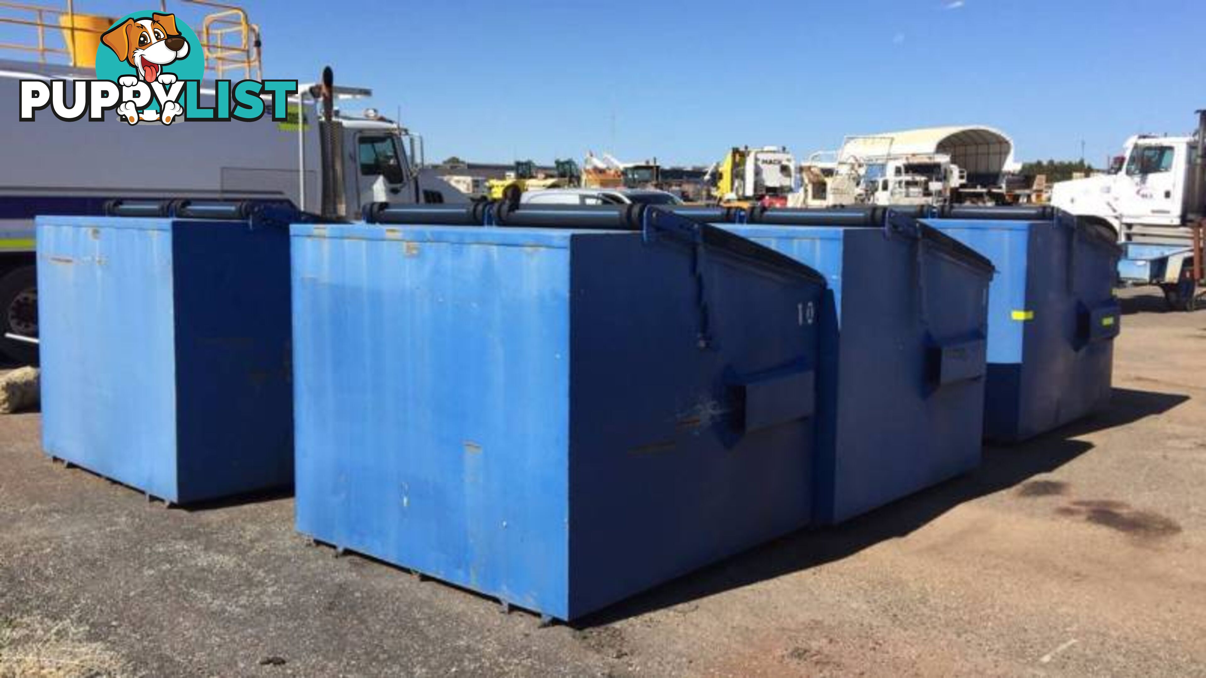 6 X ACT Industrial Blue Front Load Bins 4.5m^3 Sale Now ,Perth