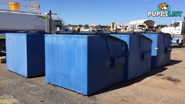 6 X ACT Industrial Blue Front Load Bins 4.5m^3 Sale Now ,Perth