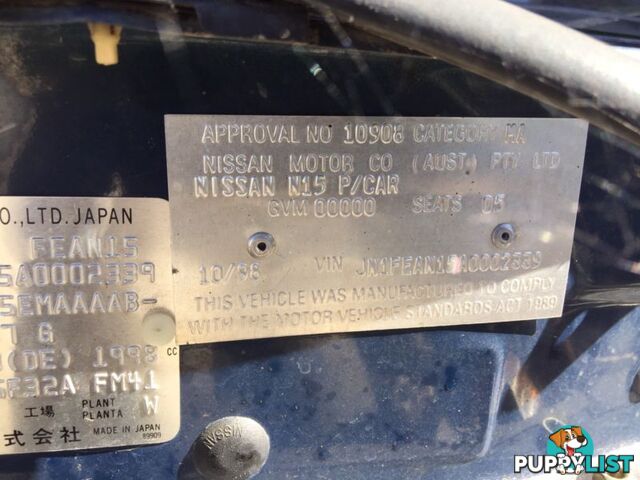 1998 ,Nissan Pulsar N15 Wrecking