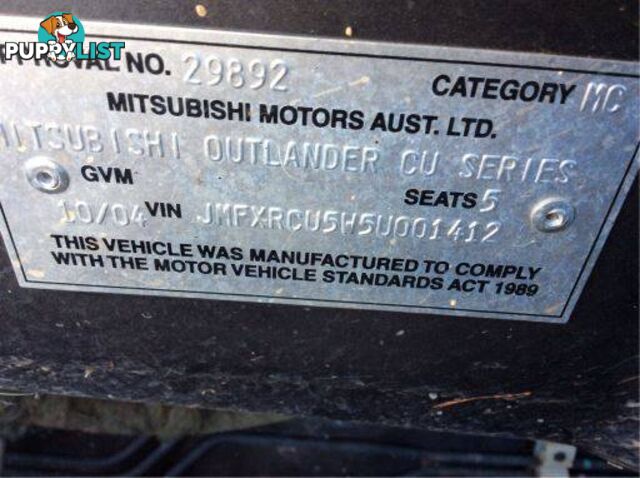 10/04, Mitsubishi, Outlander, Wagon Wrecking Now