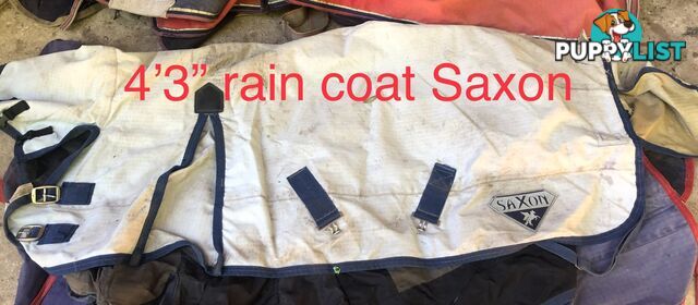 4’3” pony rugs cottons, wool, winter combos and standard