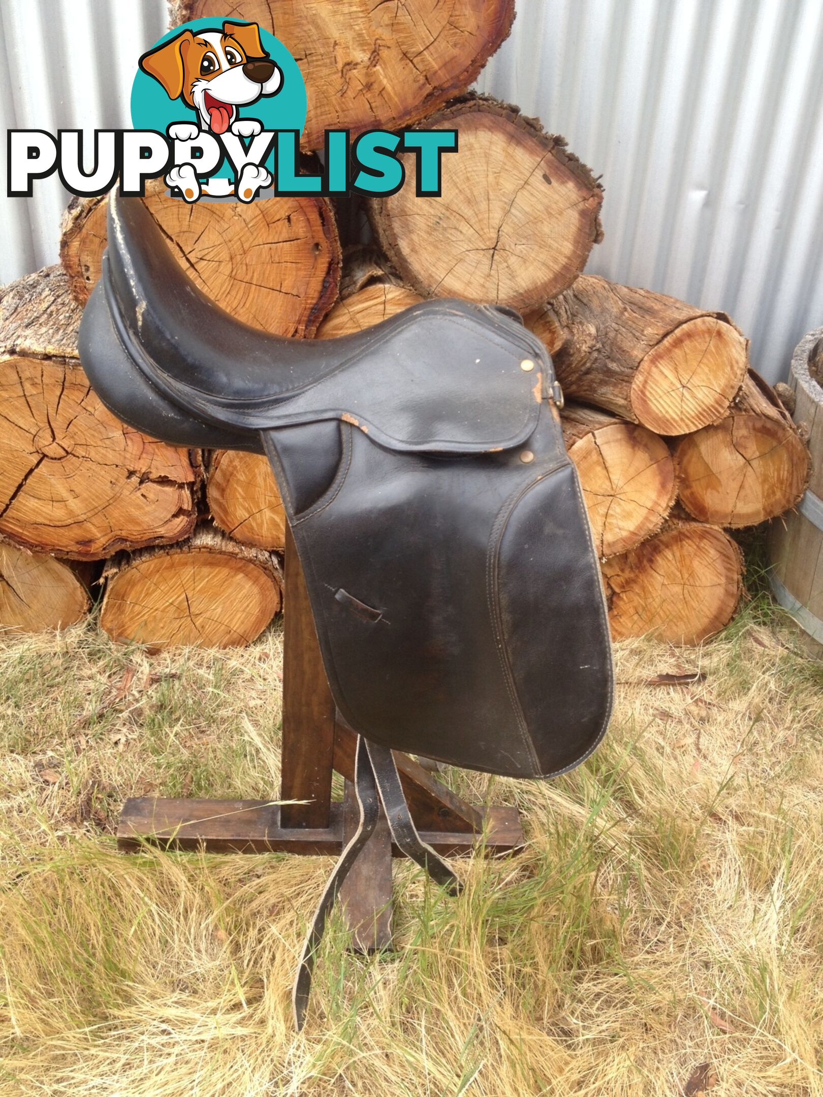 Black 17” dressage saddle