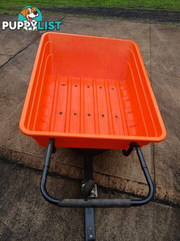 Ride on mower trailer