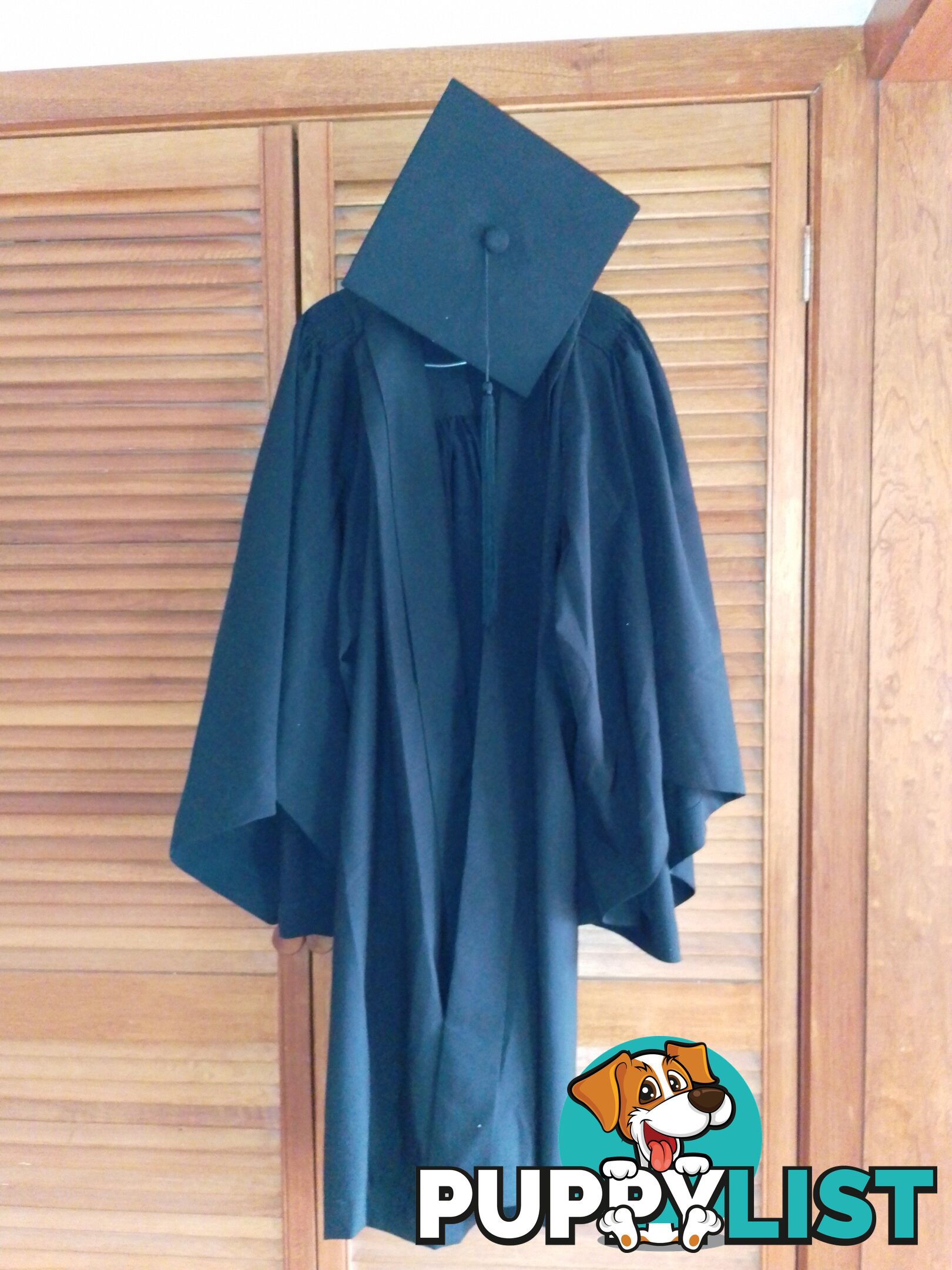 Graduation Gown and Mortar Board Hat