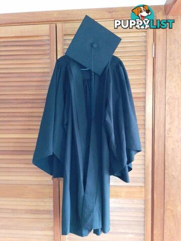 Graduation Gown and Mortar Board Hat