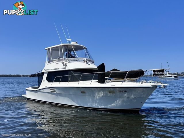 1989 Mariner 3800 Flybridge Cruiser SUIT RIVIERA BUYERS " DUAL HELMs "