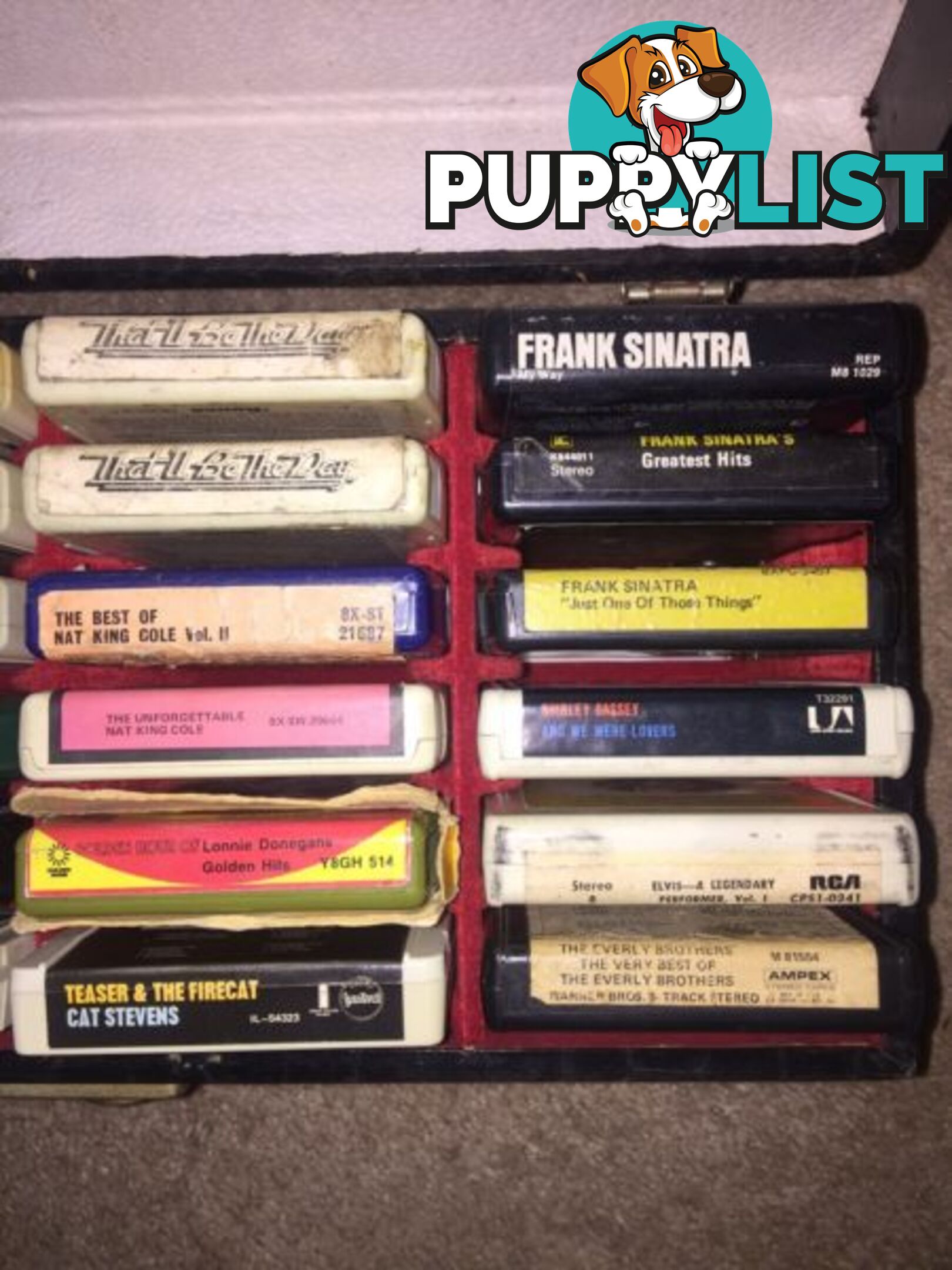 Vintage 8 track tape collection - Beatles, Sinatra, Elvis, Stevens