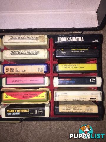 Vintage 8 track tape collection - Beatles, Sinatra, Elvis, Stevens