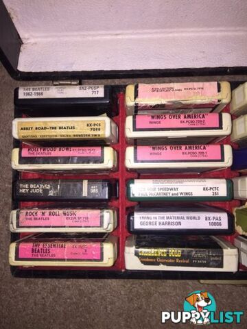 Vintage 8 track tape collection - Beatles, Sinatra, Elvis, Stevens