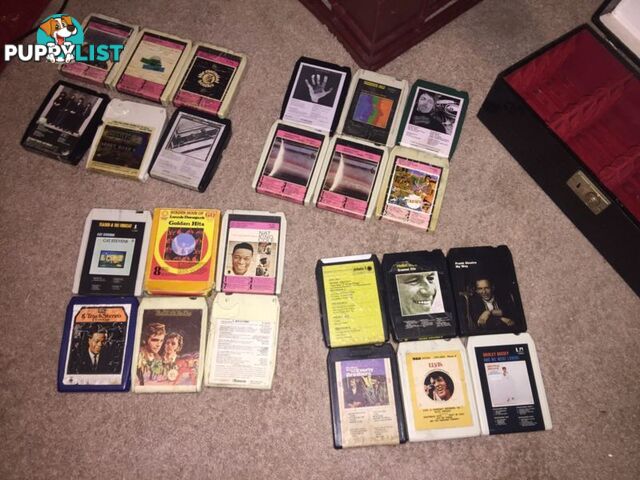 Vintage 8 track tape collection - Beatles, Sinatra, Elvis, Stevens