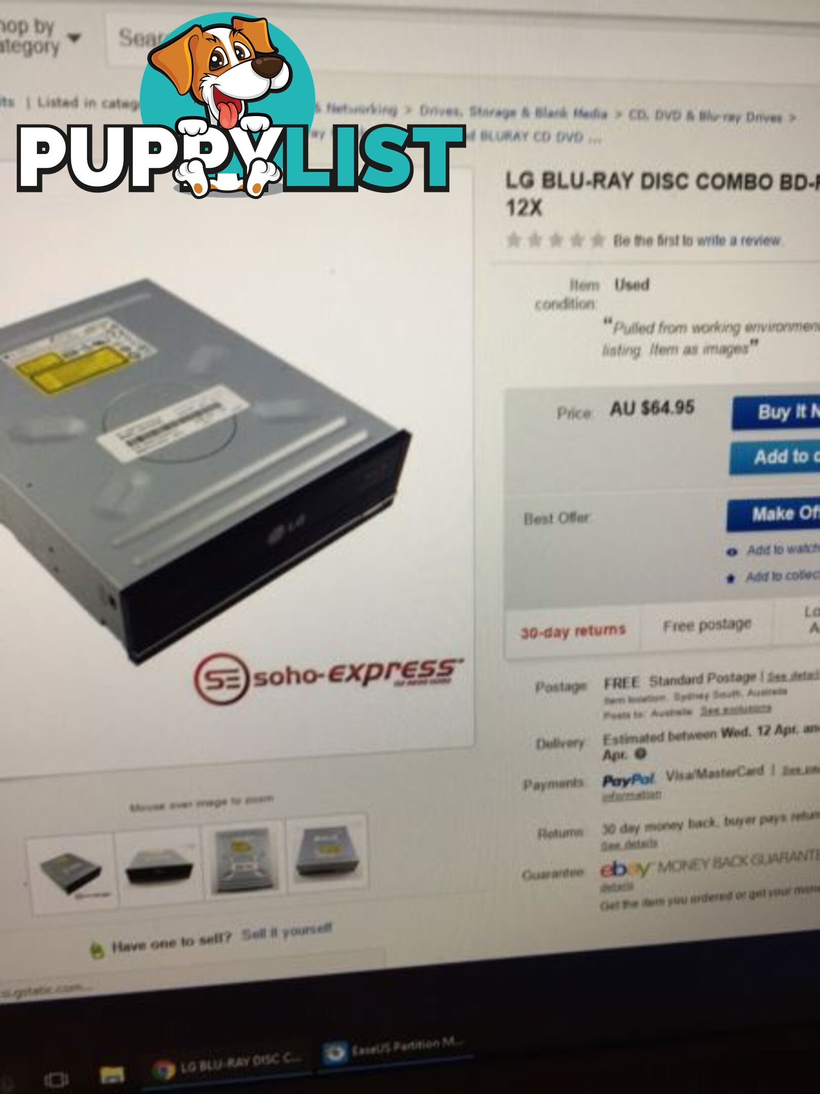 Blue ray / LG / Computer /DVD burner