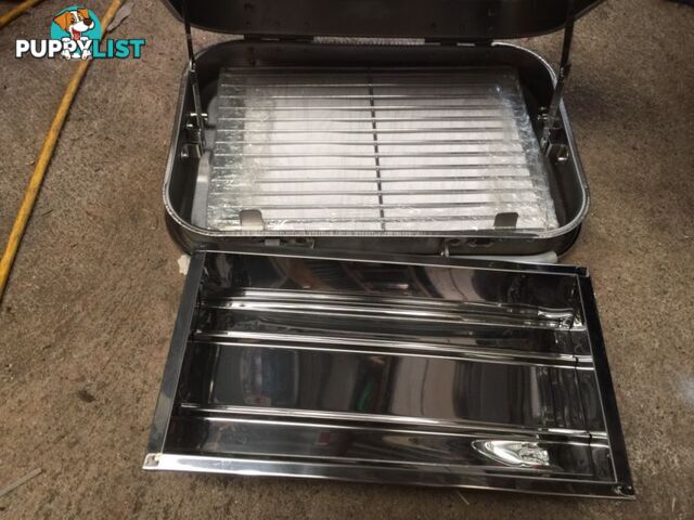 Portable BBQ camping grill / stainless steel