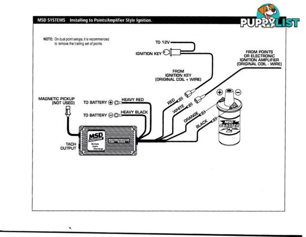 MSD 6AL - Ignition - For POINTS system. performance upgrade