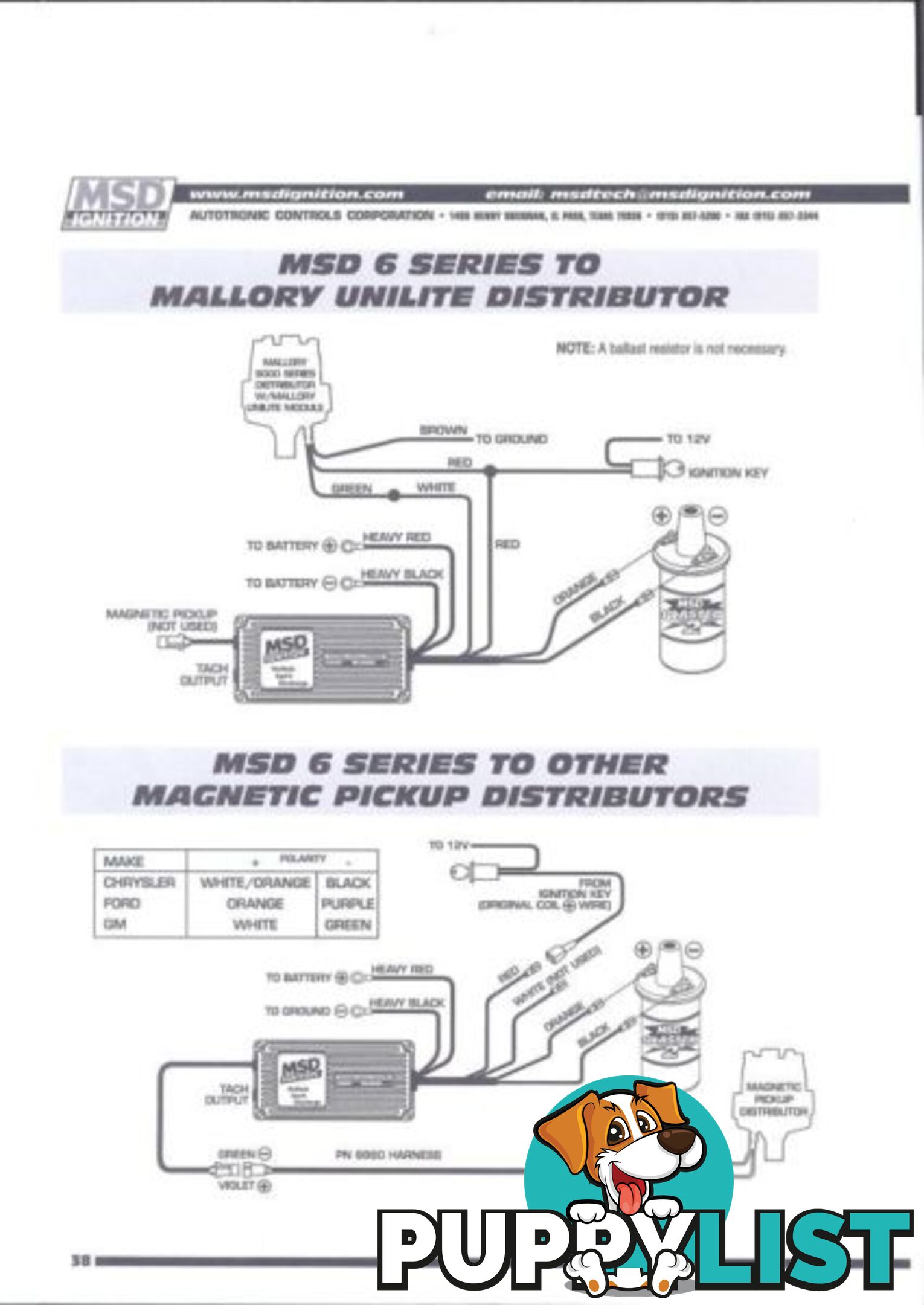 MSD 6AL - Ignition - For POINTS system. performance upgrade