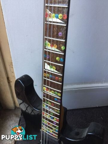 "Learners" Guitar with NOTES on Fretbord / MAGNUM custom series