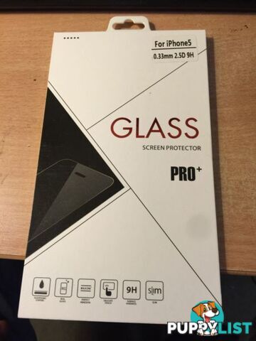 iPhone 5 5s Apple tempered Glass screen protector /PRO+